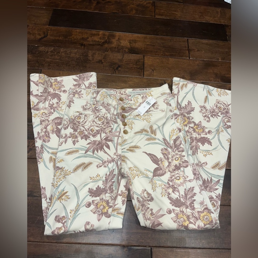 Pilcro and the letterpress Anthropologie size 29 floral pants